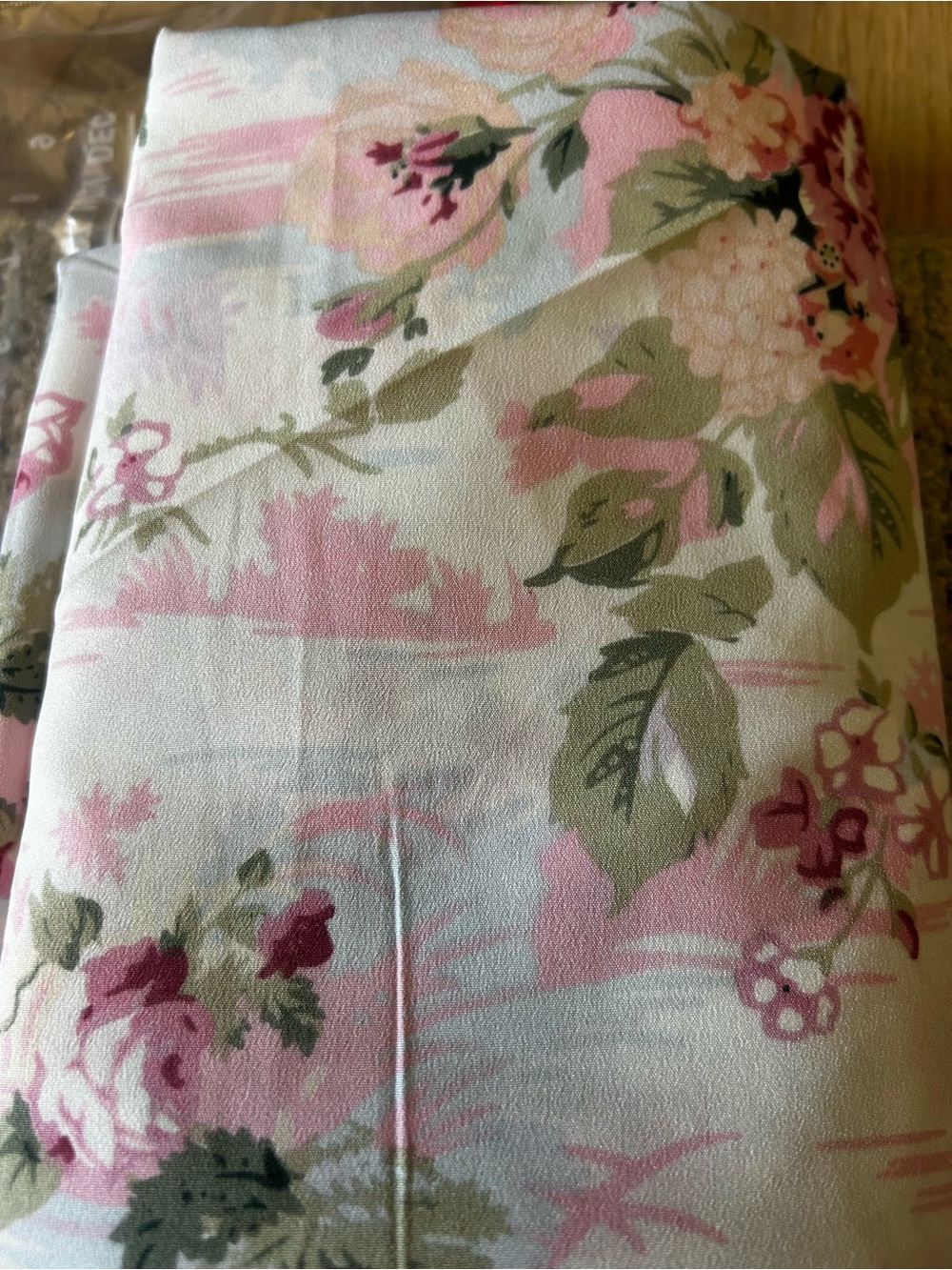 Floral Pink and Green fabric